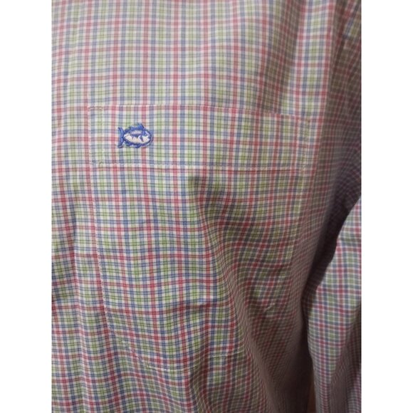 Southern Tide Classic Fit Button Down Shirt Men's Large L Pocket Multicolor - Picture 3 of 11